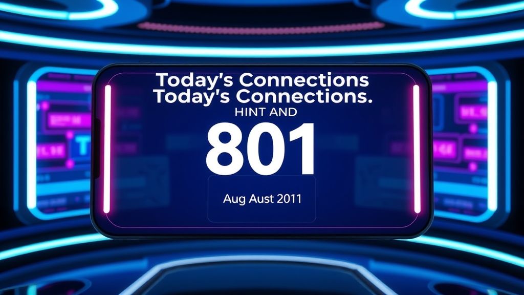 周三解压必备：纽约时报Connections今日答案全解析