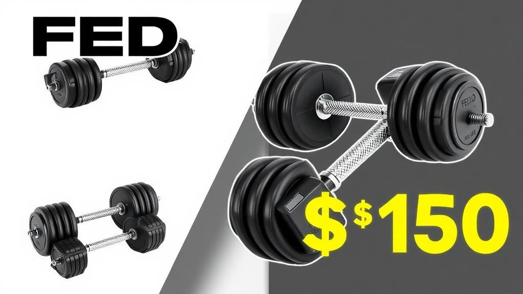 健身达人必看！FED Fitness可调哑铃限时特惠，省下近200刀不是梦